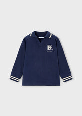 Polo Manga Larga B Navy Mayoral